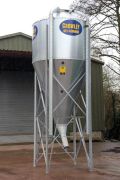 New Hopper Bin - This is designed specifically for straights and powered products and is the steepest hopper of meal bins on the market in Ireland and UK.